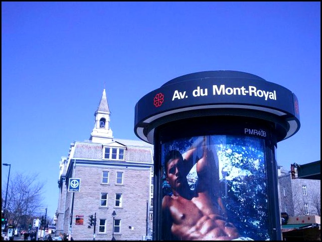 Avenue du Mont-Royal, subway station, métro Mont-Royal, Montreal, Quebec, Canada