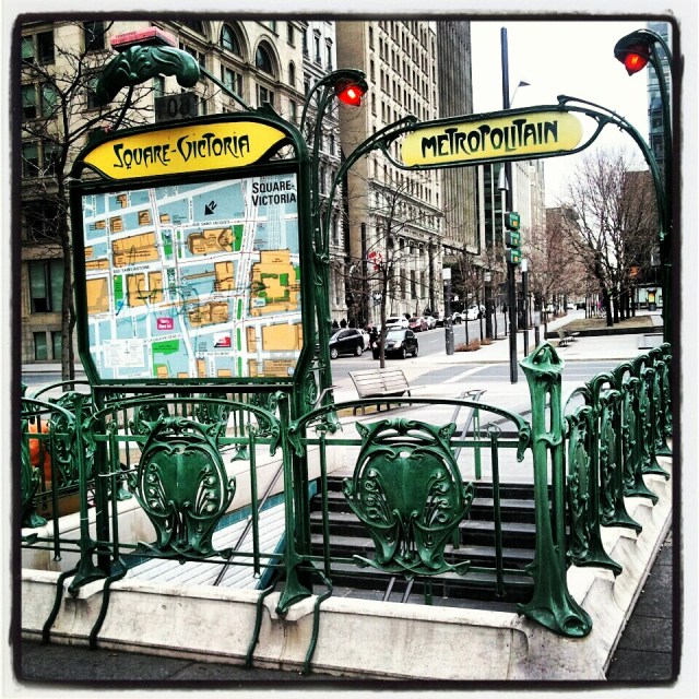 subway,  entrance, métro, Square-Victoria, Montreal, Quebec, Canada, travel, transportation