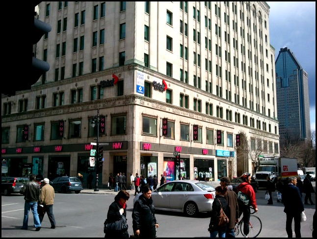 Peel, Ste-Catherine street, Montreal, Quebec, Canada