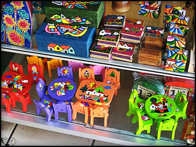 Various handicrafts for sale in La Palma, El Salvador