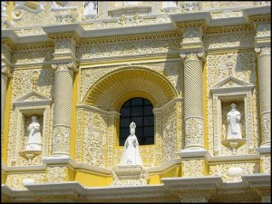 Iglesia de la Merced, Antigua Guatemala, Guatemala, Church, Iglesia, façade, fachada, colorful, color