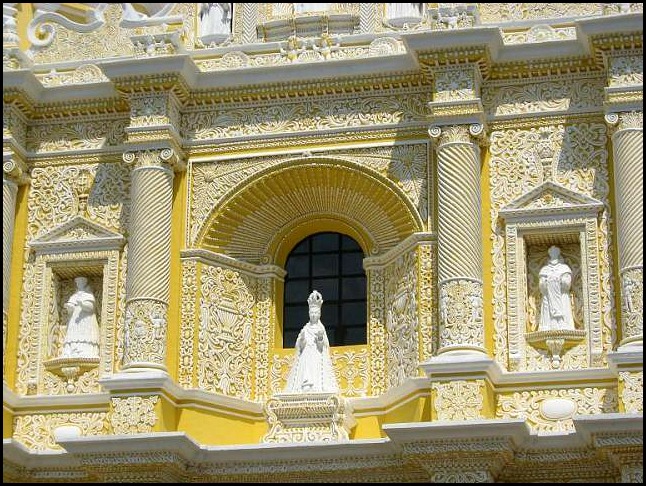 Iglesia de la Merced, Antigua Guatemala, Guatemala, Church, Iglesia, façade, fachada, colorful, color