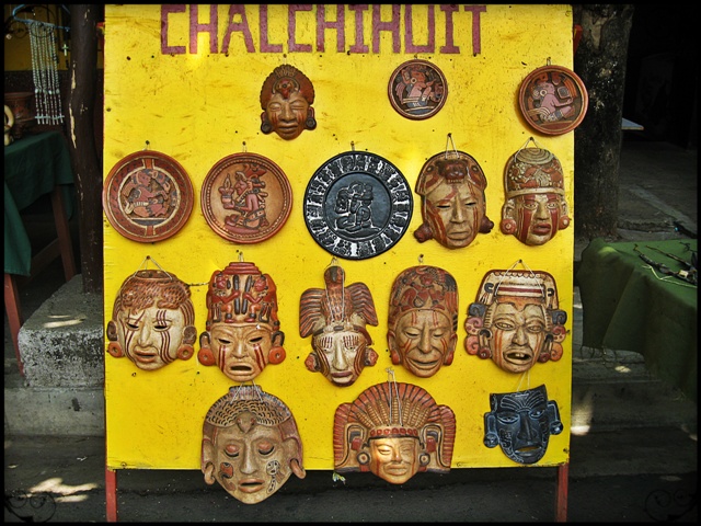 Masks, Mayan Masks, El Tazumal