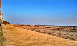 boardwalk, sand, the beaches, toronto, ontario, blue sky, walk