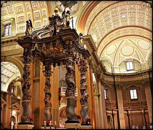 cathedral, marie-reine-du-monde, montreal, quebec, canada, cathedrals, structure, columns, religious site