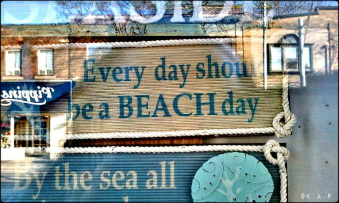 quote, beach, everyday, sign