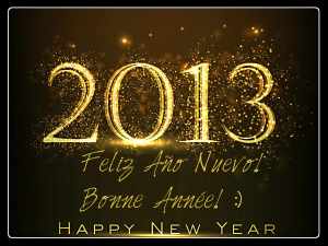 2013, happy new year, gold letters, hny, new year wishes