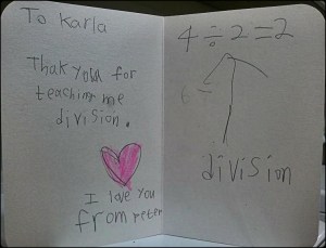 thank you card, math, cute, teaching