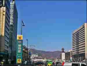 Seoul, Ganghwamun, downtown Seoul