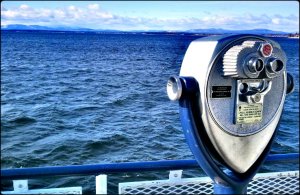 Lake Champlain, Lake Champlain Ferry. coin viewer, New York, Vermont, lake, mountains, view, USA, adventures, travel, photography, weekly photo challenge, wordpress