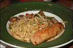 linguine, shrimps, applebees, restaurant, food, italian food