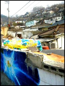 Gaemi Maeul, Ant Village, Seoul, South Korea, Art, Colorful wall, photography