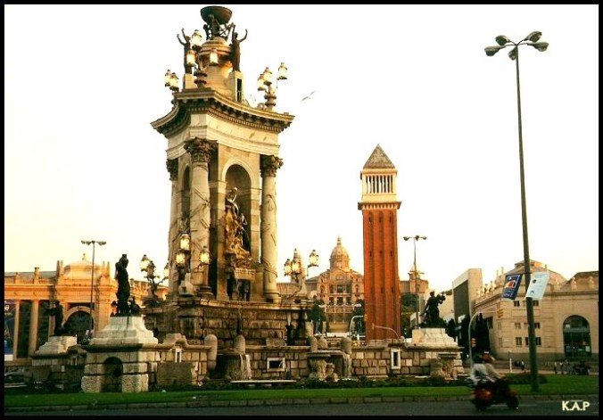 Plaza Espanya, Barcelona, Spain, Catalunya, travel, Montjuic, photography