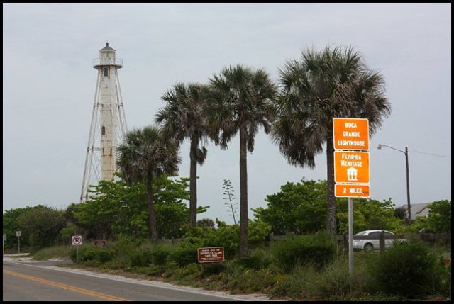road sign, Boca Grande Bike Path, nature, outdoors, Boca Grande, Gasparilla Island, Charlotte Harbor, SW Florida, FL
