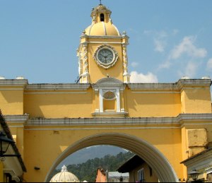 Arco Santa Catarina, Antigua Guatemala, Guatemala, Unesco World Heritage Site, Patrimonio de la humanidad, Central America, Centro America, arch, architecture