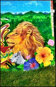 Lion head, CDN, côte-des-neiges, mural, street art, urban art, montreal, quebec