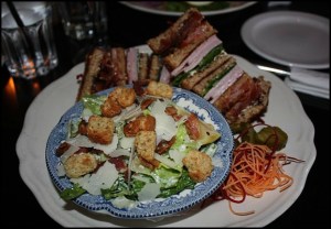ToryClubSandwich, CaesarSalad. Sir Johns Public House, Kingston. Ontario, Canada, pub