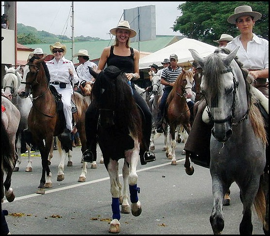 Costa Rica, tope, fiestas, Centro America, Central America, horses, caballos