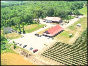 aerial view of Casa Dea Estates Winery, Prince Edward County, Winery, Ontario, Discover Ontario, Travel, Explore Canada