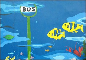 Gaemi Maeul, Ant Village, Seoul, South Korea, Art, colorful wall, photography, background, view, painting