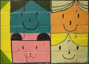 Gaemi Maeul, Ant Village, Seoul, South Korea, Art, colorful wall, photography, background, view, painting