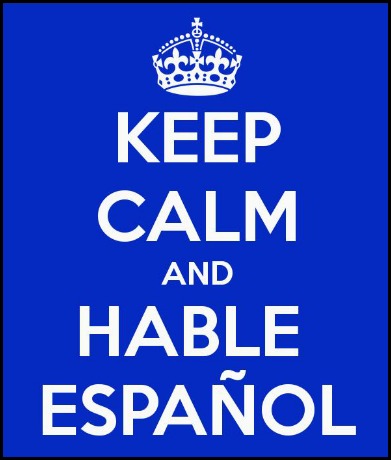 KeepCalmandHableEspanol, keep calm, language learning. Spanish