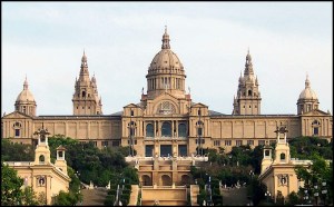 Palau Nacional, Barcelona, Spain, Catalunya, view, travel