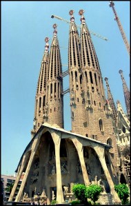 Sagrada Familia, Holy site, Unesco World Heritage site, Barcelona, Spain, Catalunya, view, travel