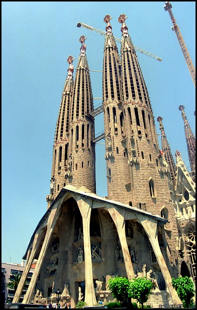 Sagrada Familia, Holy site, Unesco World Heritage site, Barcelona, Spain, Catalunya, view, travel
