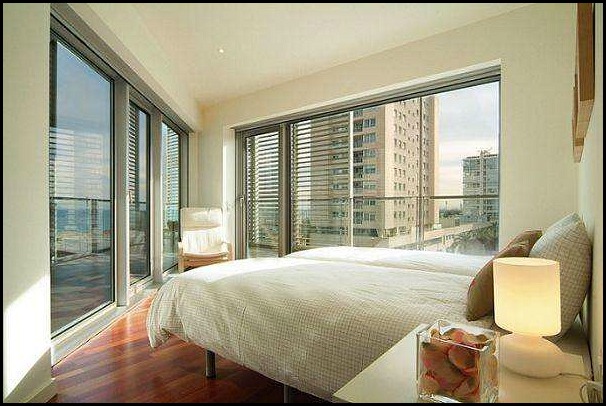 Barcelona Apartments, Barcelona, Catalunya, bedroom,  penthouse bedroom, travel, photography, hospitality, apartment rental, design