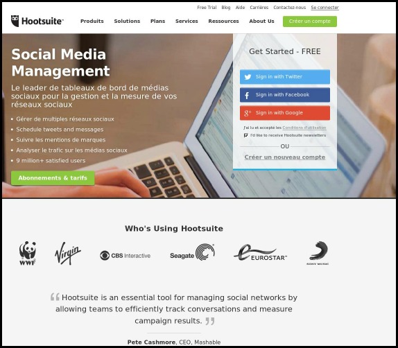 Hootsuite, dashboard, social media management, SoMe
