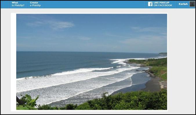 PixiClip, At the beach, Pixi Clip Screenshot, online interactive whiteboard, whiteboard, photography, multimedia, travellersoul76