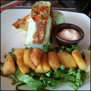 veggie wrap, yucca frita, foodie, food porn, gourmet food, Parador Resort and Spa, Costa Rica, travel, photography, TS76