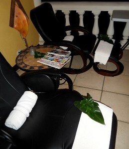 Pedicure chairs, Pacifica Spa, Parador Resort and Spa, Costa Rica, travel, photography