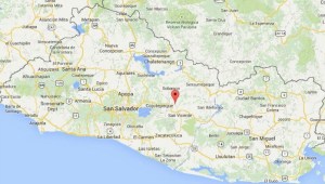 San Sebastian, El Salvador, Central America, map, mapa