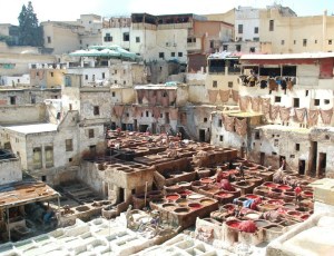 Leather, leather tanning, Fez,Morocco, Maroc, travel, photography