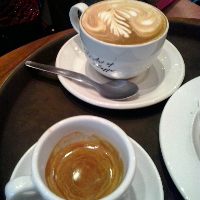 coffee, café, Budapest airport, flat white, espresso, TS76