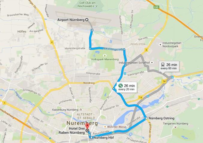 map, google map, transportation, Nuremberg, Airport, Hotel Drei Raben, Nürnberg, Deutschland, travel, TS76