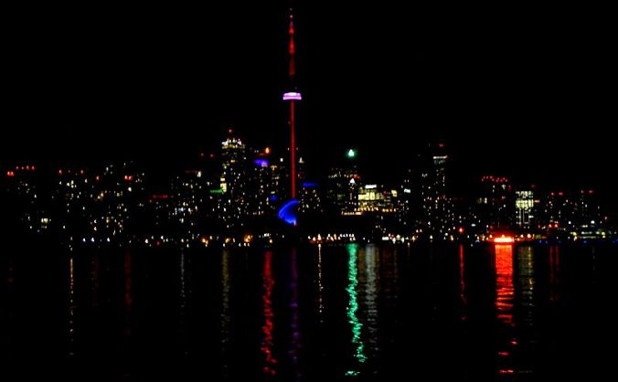 Mariposa Cruises, Northern Star, Ship, Toronto, Canada, Skyline, night, TS76