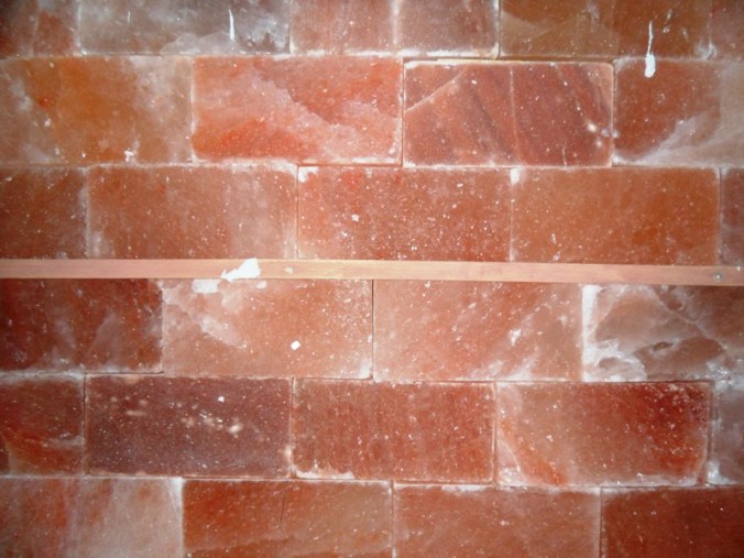 Windsor Arms Hotel, spa, Healing Salt Cave, Salt blocks, wall, Toronto, Ontario, Canada, TS76