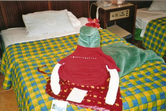Varadero, Cuba, towel shape, towels, room service, travel, photography, TS76