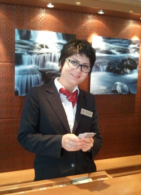 Viking Cruises, Viking Atla, Olivia, reception desk,