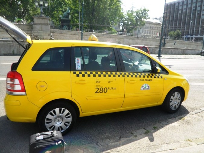 Taxi, taxi van, Budapest, Hungary, TS76