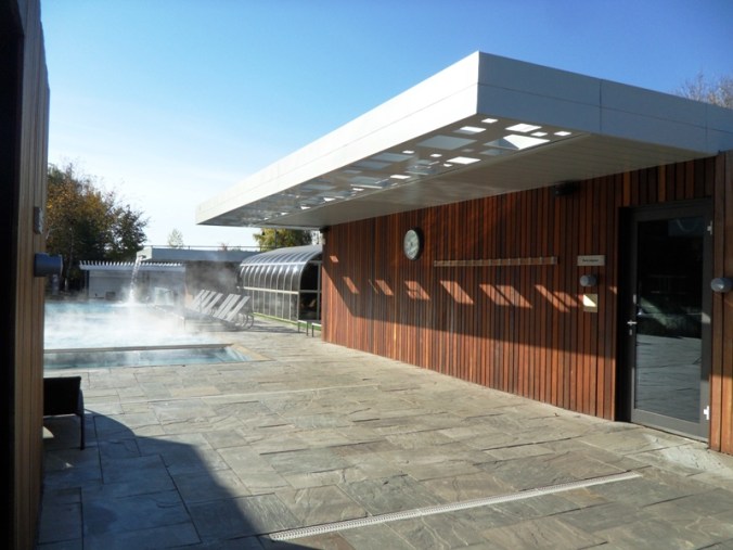 steam bath, exterior pools, gardens, Bota Bota, Spa, Bota Bota Spa-sur-l'eau, Montreal, Quebec, Canada, wellness, spa travel, travel, photography, TS76