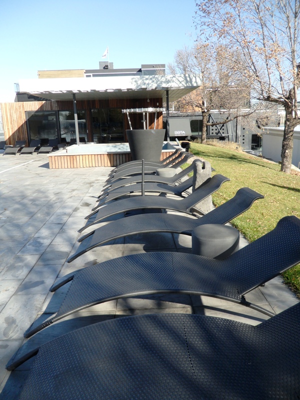 chaise longe, Bota Bota, Spa, Bota Bota Spa-sur-l'eau, Montreal, Quebec, Canada, wellness, spa travel, travel, photography, TS76