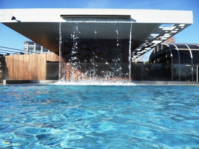 waterfall, outdoor, Bota Bota, Spa, Bota Bota Spa-sur-l'eau, Montreal, Quebec, Canada, wellness, spa travel, travel, photography, TS76