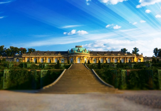 Schloss Sanssouci, Sanssouci Castle, Potsdam, Germany, Deutschland, travel, photography, architecture