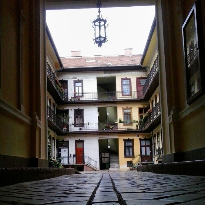 Entrance, AirBnB, apartment building in Budapest, Hungary, travel, TS76, photography