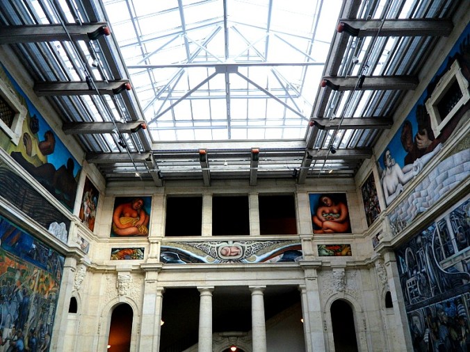 Diego Rivera, Detroit Institute of Arts, DIA, Detroit Industry Murals, frescoes, art, Rivera Court, Detroit, Michigan, USA, TS76