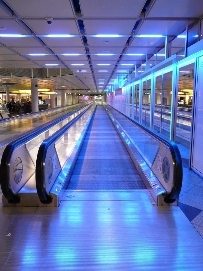 airport, airport walkway, travel, photography,